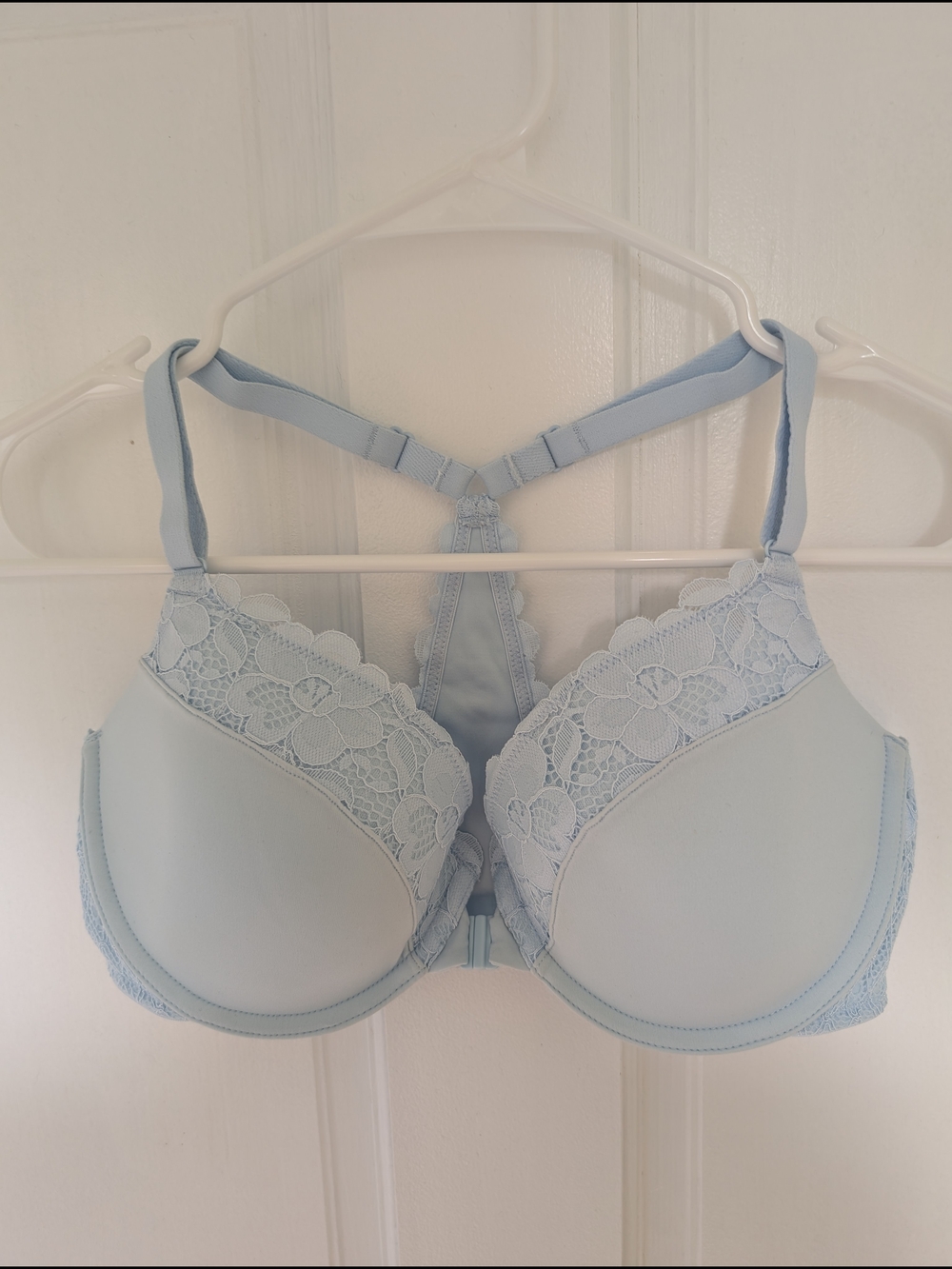 Bare Necessities Light Blue Lace Racerback T-Shirt Bra